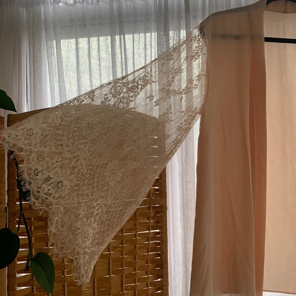 Oh Lala Chere Paris - blush lace coverup loungewear - size S/M - Picture 1 of 5